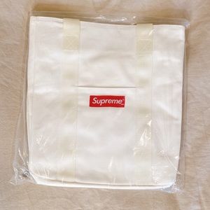 White Canvas Tote Bag Supreme
